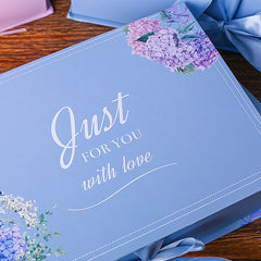 Rectangular Clamshell Gift Box Korean Gift Box  Blue Gift Box Christmas Box