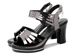 Fish Mouth Shoes Rome Waterproof Platform Women