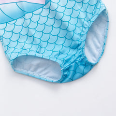 Fish Scale Print One-piece Swimsuit