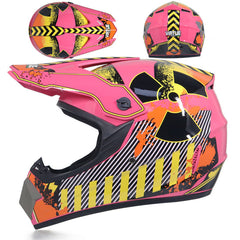 Small Off-road Helmet Racing Lightweight Mountain Full Face Helmet With Goggles