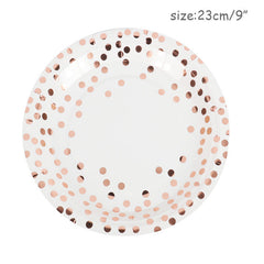 Disposable Tableware Set For Paper Plate Table
