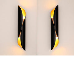Modern Wall Lamp LED Aluminum AC Elegant Living Bedroom Decoration Black White