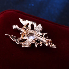 European And American Retro Double Dragon Sword Brooch