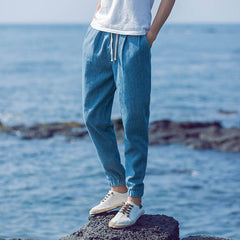 Breathable Loose Plus Size Linen Casual Pants
