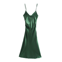 New Product Women's Sexy Pleated Decorative Underwear Style Casual Dress