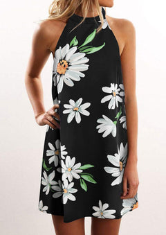 Women's Dress Summer New Product Printed Camisole Mid Length Skirt