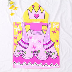 Children's Bath Towel Cartoon Beach Clothes With Hood