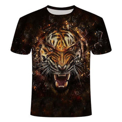Lion Anime 3d Printed T-shirt