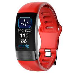 Body Temperature Smart Bracelet with ECG, Heart Rate, Blood Pressure, Blood Oxygen, Sleep Tracking & Waterproof Design