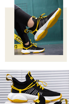 Real fly knitted men's shoes