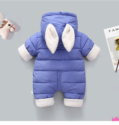 Children's heavy down cotton suit one piece suit