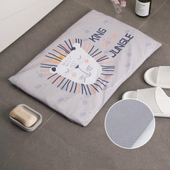 Diatomite soft foot pad absorbent quick drying antiskid bathroom mat