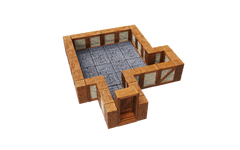 WarLock Tiles: Expansion Pack - 1 in. Town & Village Straight Walls