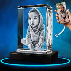 Personalized 3D Photo Crystal Lamp