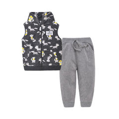 Children's vest two-piece baby cardigan vest set