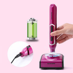 Rechargeable portable straightening plate clamp