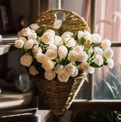 Small White Camellia Handmade Freehand Artificial Plant