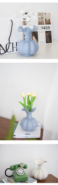 Creative Ceramic Vase Nordic Style Ins Living Room Flower Arrangement Soft Home Decoration