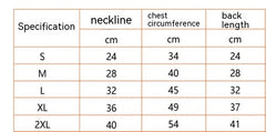 Winter Clothing Cotton Coat Dog Clothes Chest And Back Size Casual Cotton-padded Jacket Pet's Chest-back