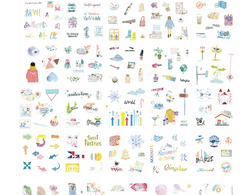 Gift box set sticker