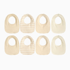 Fashion 8-piece Set Of Baby Drool Towel In Solid Color
