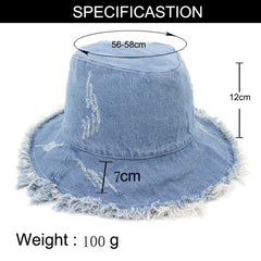 Big edge dome straw hat
