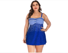 Women's Skirt Split Briefs Plus Size Swimsuit