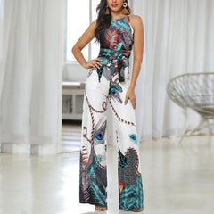 SPRING FLORAL print casual jumpsuit FASHION FOR WOMEN