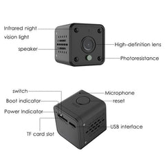 HD night vision camera smart wear smart surveillance camera Wifi remote camera