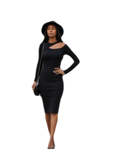 NEW BLACK SEXY Autumn of OFF SHOULDER DRESS FOR WOMEN