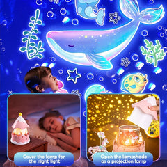 Creative Atmosphere Starry Sky Lights Music Music Music Box