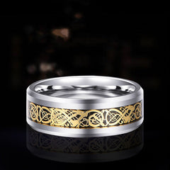 Personalized European And American Tungsten Gold Ring Ornament