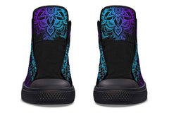 Printed Couple High Top Canvas Shoes