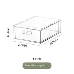 Household Large-capacity Storage Transparent PET Drawer Set