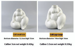 European-style Simple Fat Woman Body Art Ceramic Vase