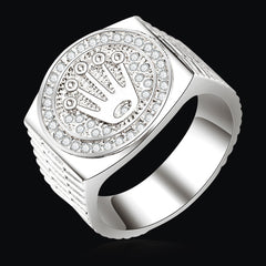European And American Personalized Hip Hop Palm Crown Ring
