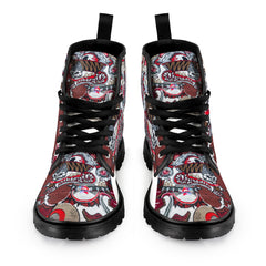 Men's Lace Up Canvas  (Model1203H)(Black)