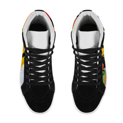 Capricornus High Top Splicing Canvas Women's Shoes (Model 037)