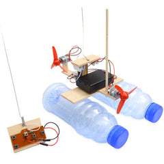 Small production remote control wind boat model toy