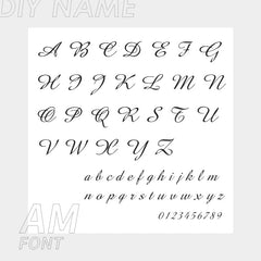 Personalized Custom 316L Stainless Steel Jewelry, English Alphabet Name Anklet