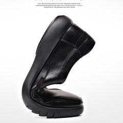 Men's casual plus size leather shoes