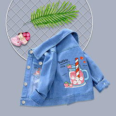 New Top Children's Denim Coat Korean Jacket