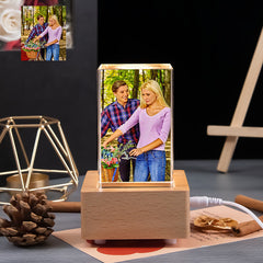 Creative Square Crystal Engraved Color Printed Photo Gift Ornaments