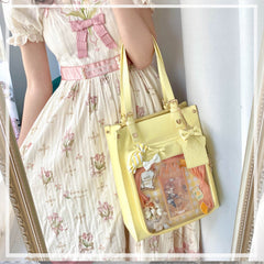 Cute Candy Bow Candy Heart Pain One Shoulder Bag
