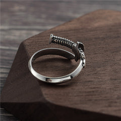 Design Personality Samurai Sword Thailand Silver Ring Men