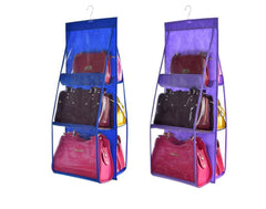 Three-dimensional Six-grid Storage Bag Storage Bag Creative Sundries Bag Daily Storage Non-woven Hanging Dust Bag