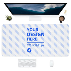 Create Your Own 17x35in Horizontal Oversized Leather Waterproof Keyboard Pad