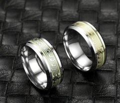 Luminous music five-line music score ring