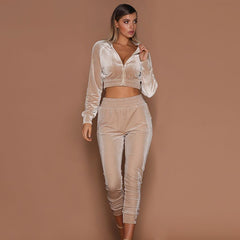 Autumn and winter suede women's clothing