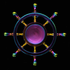 Electroplating colorful fingertip spinning top